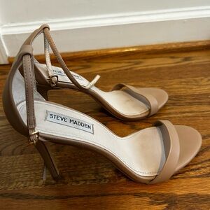 Steve Madden Nude Strappy Heels